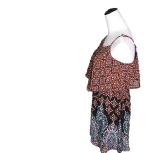 XHILARATION Boho Pattern Sleeveless Tunic/Dress Size Medium - Picture 6 of 8
